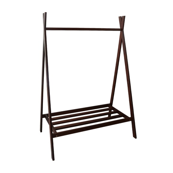 Teepee Coat Rack With Shelf Truffle Brown (New)