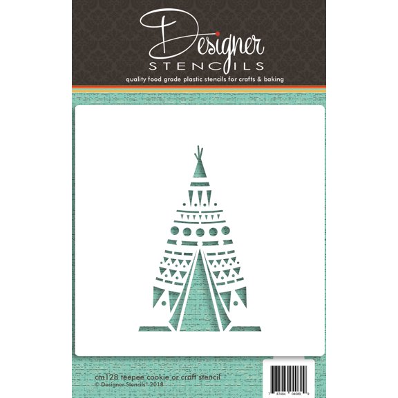 Teepee Cookie and Craft Stencil CM128 by Designer Stencils