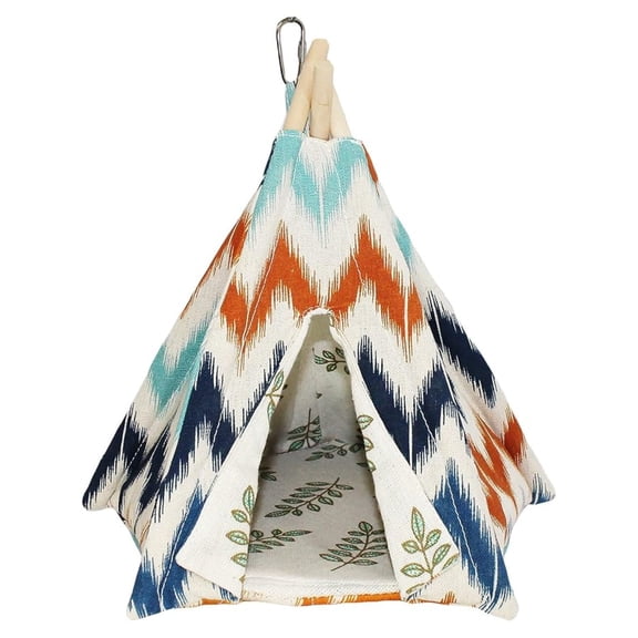 Teepee Tent (Medium) - Small Animal Bed - for Hamster, Sugar Gliders, Hedgehogs, Guinea Pigs, Gerbils, Rats, Degus and Other Small Pets - Hut/Den/Hideout/Igloo/Hideaway/House/Home