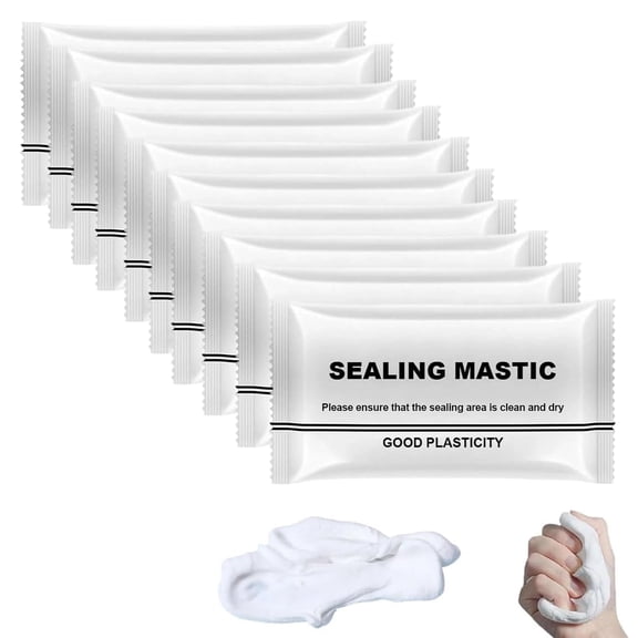 Teepors Waterproof Sealant Putty, New Type White Waterproof Sealant Mastic (30PCS)