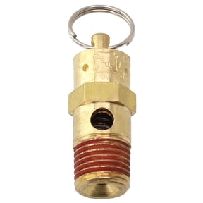 Teerees 1/4" Npt 150 Psi Air Compressor Safety Relief Pressure Valve 1/4" Male Npt Threaded inlet Connection
