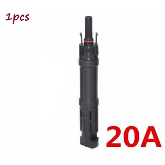 Teerees 20A for 10/15/20/30A Waterproof Connector Low Frequency Protection Function BlACk Cable Connector 1Pcs ACcessories