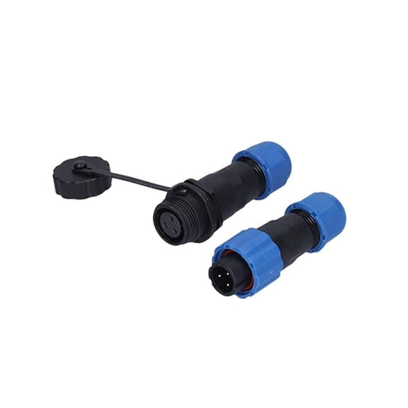 Teerees 3Pin Robust Sp13 Ip68 Aviation Connector with 3 Pins inline Socket for Use in Outdoor Lighting And Data Cable Systems