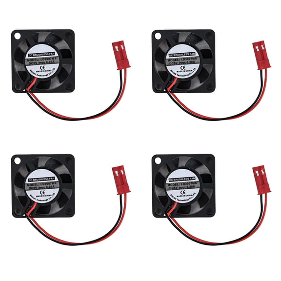Teerees 4Pcs Quiet 5V 3007 Cooling Fan for Raspberry Pi 4 Pi 3 B+ Pi 3 B Pi 2 Pi B+ And Pi for Zero with 30 000 Hours Operation Time
