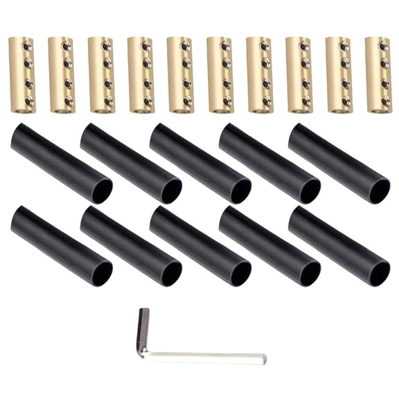 Teerees A 10Pcs 60/80A Round Copper Pillar Terminal Block Wire Connector Connecting Wires