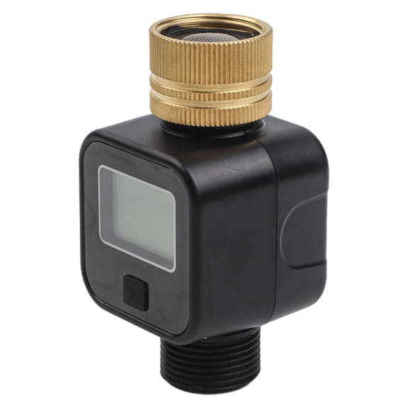 Teerees A 3/4 Brass Water Flow Meter Sensor for Bsp And Nh Thread Suitable for Gardens