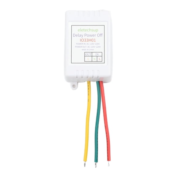 Teerees A AC 110~220V Adjustable Delay Relay Switch Power on Timer Max 180 Minutes