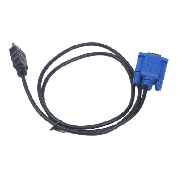 Teerees Bandwidth Male to Vga Dsub Male Video Adapter Cable for Pc Tv Computer Monitor 1 Meter BlACk Triple Shielded