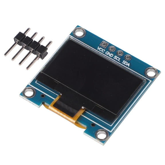 Teerees Blue 0.96 inch Mini Oled Display Screen Module, Clear Digital Display Panel for Arduino Electronic Diy Circuit Projects