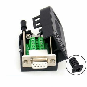 Teerees Female+Screw+Tail Sleeve 9 Pin Db9 Connector Dsub Serial Adapter with Recyclable Pvc Housing for Breakout Board with industry Standard Features