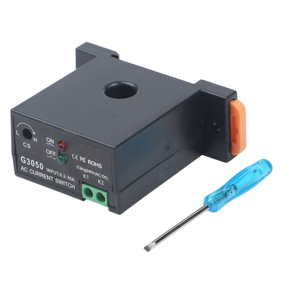 Teerees Normally Open Flameproof Adjustable AC Current Sensing Switch Self-Powered Sensing Switch Monitoring Relay 0.2-30A Detectable Sensing Switch