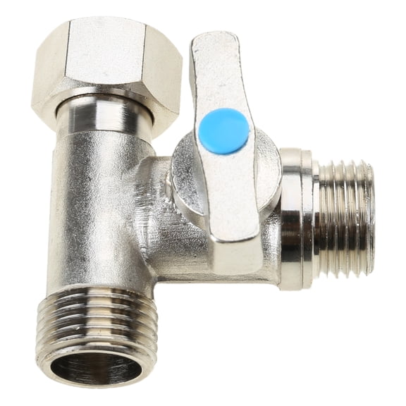 Tees Stop Valves 20mm Compression Tees Valves Tees Fitting for Faucets, Toilet Tanks, Dishwasher Easy to Use