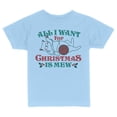 thumbnail image 1 of TeesAndTankYou All I Want For Christmas Is Mew Toddler Kids T-Shirt 3T Light Blue, 1 of 4
