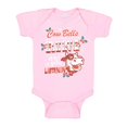 thumbnail image 1 of TeesAndTankYou Cow Bell's Ring, Are You Listenin'? Christmas Baby Onesie Infant One Piece Bodysuit 6 Months Light Pink, 1 of 4