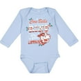 thumbnail image 1 of TeesAndTankYou Cow Bell's Ring, Are You Listenin'? Christmas Long Sleeve Baby Onesie Infant One Piece Bodysuit 12 Months Light Blue, 1 of 4