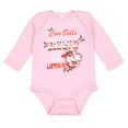 thumbnail image 1 of TeesAndTankYou Cow Bell's Ring, Are You Listenin'? Christmas Long Sleeve Baby Onesie Infant One Piece Bodysuit Newborn Light Pink, 1 of 4