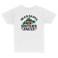 thumbnail image 1 of TeesAndTankYou Dear Santa, It Was My Sister's Fault Christmas Toddler Kids T-Shirt 3T White, 1 of 4