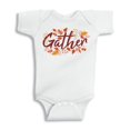 thumbnail image 1 of TeesAndTankYou Gather Thanksgiving Baby Onesie Infant One Piece Bodysuit 6 Months White, 1 of 4