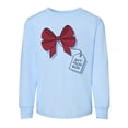 thumbnail image 1 of TeesAndTankYou Gift From God Christmas Toddler Kids Long Sleeve T-Shirt 3T Light Blue, 1 of 4