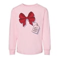 thumbnail image 1 of TeesAndTankYou Gift From God Christmas Toddler Kids Long Sleeve T-Shirt 3T Light Pink, 1 of 4