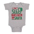 thumbnail image 1 of TeesAndTankYou I Can't Sleep, I'm Waiting For Santa Christmas Baby Onesie Infant One Piece Bodysuit 24 Months Heather Grey, 1 of 4