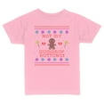 thumbnail image 1 of TeesAndTankYou Not My Gumdrop Buttons Gingerbread Man Christmas Toddler Kids T-Shirt 2T Light Pink, 1 of 4