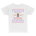thumbnail image 1 of TeesAndTankYou Not My Gumdrop Buttons Gingerbread Man Christmas Toddler Kids T-Shirt 3T White, 1 of 4
