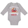 thumbnail image 1 of TeesAndTankYou Panda Claus Is Coming To Town Long Sleeve Baby Onesie Infant One Piece Bodysuit 12 Months Heather Grey, 1 of 4