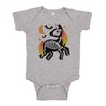 thumbnail image 1 of TeesAndTankYou Skeleton Unicorn Baby Onesie Infant One Piece Bodysuit 12 Months Heather Grey, 1 of 2