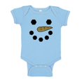 thumbnail image 1 of TeesAndTankYou Snowman Face Baby Onesie Infant One Piece Bodysuit 24 Months Light Blue, 1 of 4