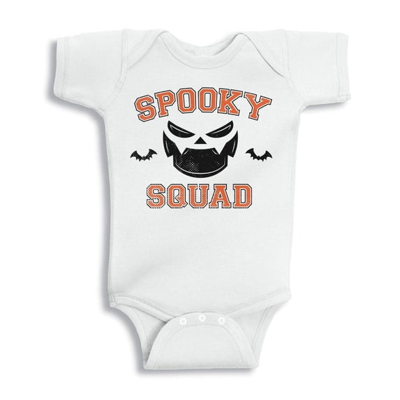 TeesAndTankYou Spooky Squad Baby Onesie Infant One Piece Bodysuit Newborn White