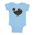 thumbnail image 1 of TeesAndTankYou Turkey Football Thanksgiving Baby Onesie Infant One Piece Bodysuit 12 Months Light Blue, 1 of 4