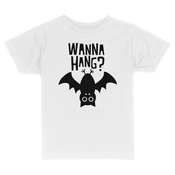 TeesAndTankYou Wanna Hang? Toddler Kids T-Shirt 2T White