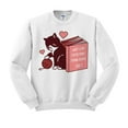 thumbnail image 1 of TeesAndTankYou Why I Love Cats More Than People Valentines Day Sweatshirt Unisex Small White, 1 of 4