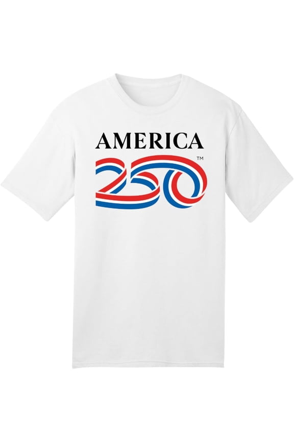 250 Anniversary USA Shirt, Classic Logo Cotton Tee, 5.4 oz, 4th of July Merchandise, Navy XL