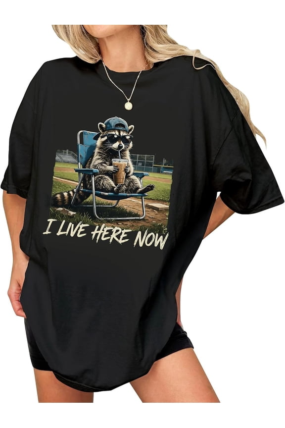 I Live Here Now Shirt, Baseball Mom Shirt, Baseball T-Shirt, Touchdown Season, Mother's Day Gift, Navy 3XL