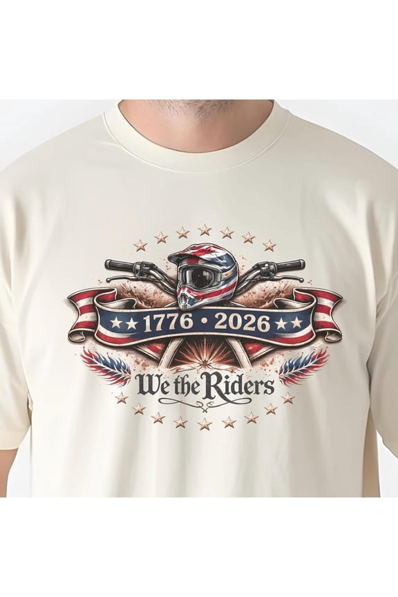 Motocross T Shirt, Patriotic Tee, American Flag MX Top, USA 250th Anniversary, Biker Gift, White L