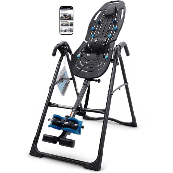 Teeter EP-560 Inversion Table w/ Accessories for Back Pain Relief FDA-Registered, UL Safety Certified, 300 lb Capacity, Designed & Patented in USA