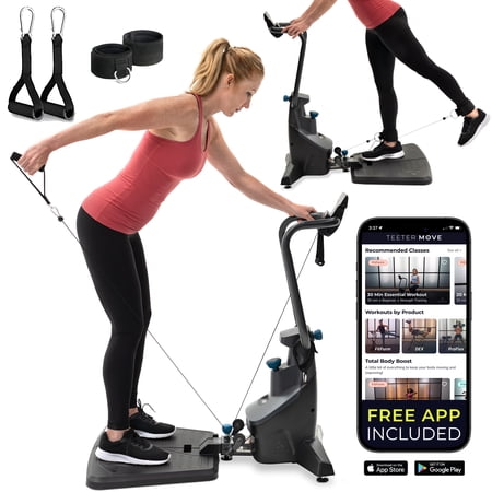 Teeter FitForm Home Gym Strength Trainer - Low-Impact Total Body Cable Resistance - TeeterMove Personal Training App