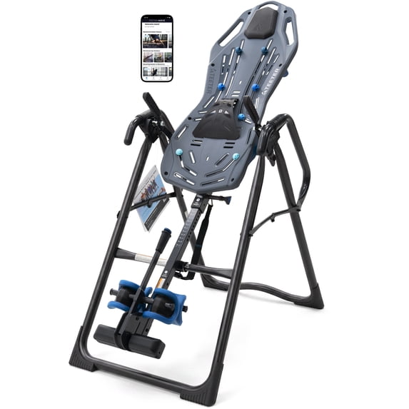 Teeter FitSpine X3 Inversion Table w/ Accessories for Back Pain Relief, Deluxe Easy-Reach Ankle Lock, FDA Registered, UL Safety Certified, 300 lb Capacity, Designed & Patented in USA