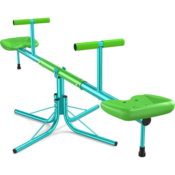 Teeter Totter,360lbs Sit and Spin Seesaw,Heavy-Duty 360Rotating,Kids Outdoor Toys for Ages 3-9 with ASTM Safety Certified