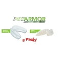 thumbnail image 1 of Teeth Armor Adjustable Moldable Sport Mouth Guard, Clear, 2 Pack, 1 of 3