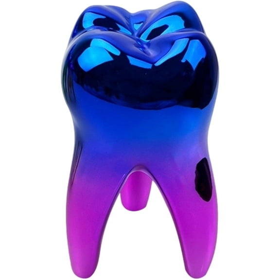 Teeth Art Sculpture Colorful Tooth Fairy Model Statue Tooth Shape Sculpture Single Tooth Model Personalized Tooth Ornament For Dentist Favour