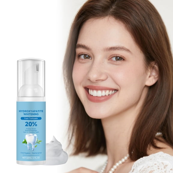 Teeth Cleaning Mouthwash, Brightens Teeth, Reduces Stains & Freshens Breath, Supports Oral Health & Enamel Care, 60ml Bottle, 1-Pack