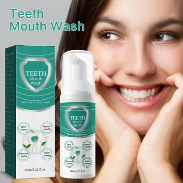 Teeth Cleaning Solution Mouthwash & Toothpaste ComboFresh Breath & Yellow Teeth Brightening, Stain Remover, Oral Care for Healthy Smile, Refreshes & Whitens, Perfect for Daily Use, 60ml