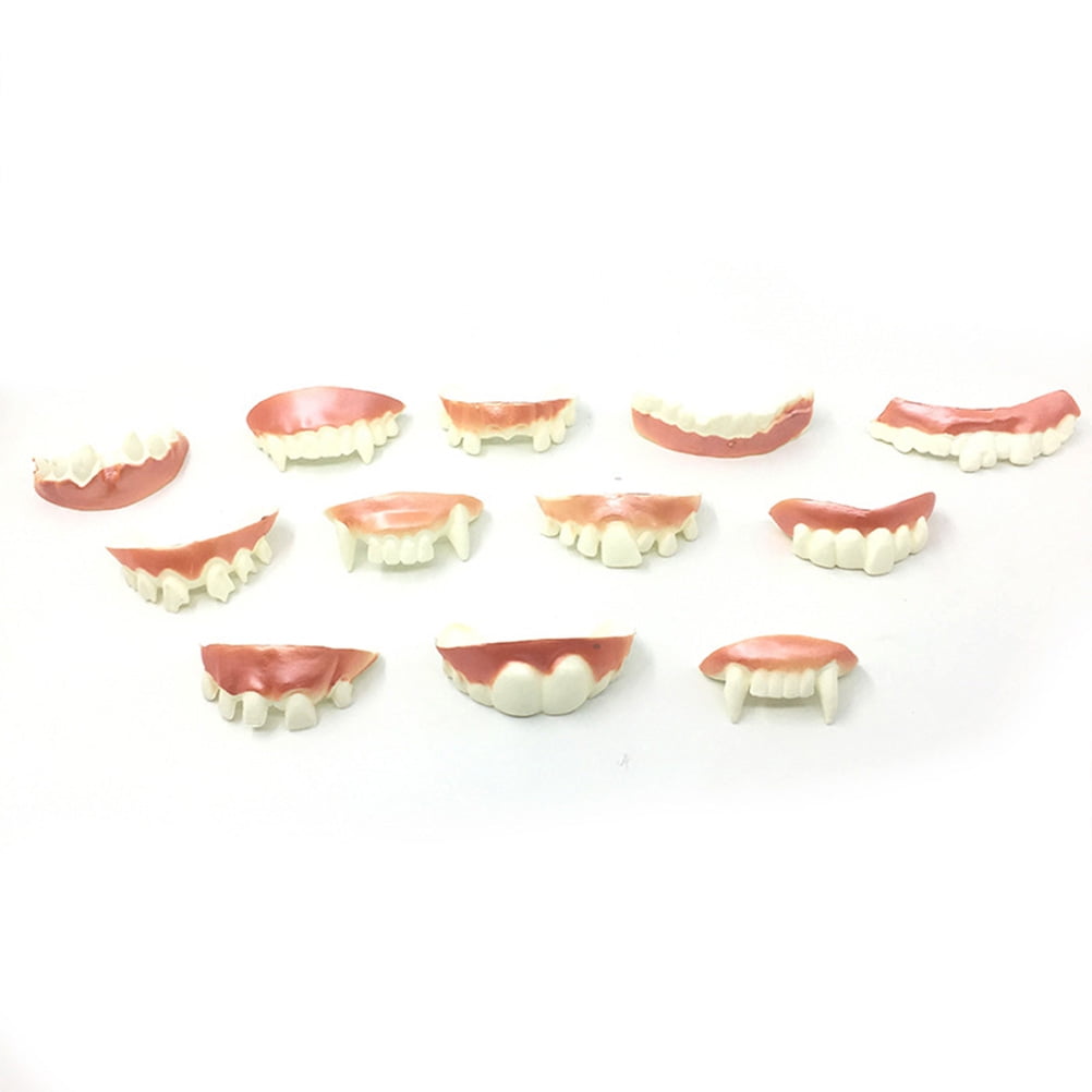 Teeth Fake Party Denture Model Costume Fangs Veneers Horror Decor Prop