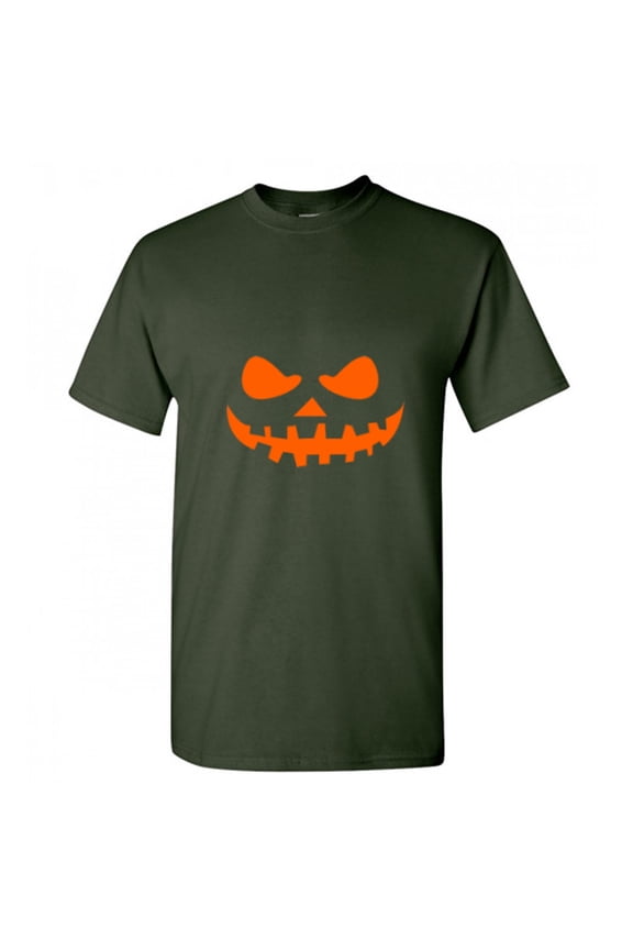 Teeth Pumpkin Emoticon Graphic Tees Men Halloween Novelty Humor Funny Sarcastic T Shirt