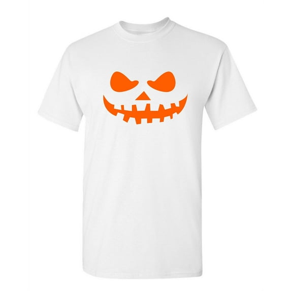 Teeth Pumpkin Sarcastic Humor Graphic Novelty Super Soft Ring Spun Funny T Shirt