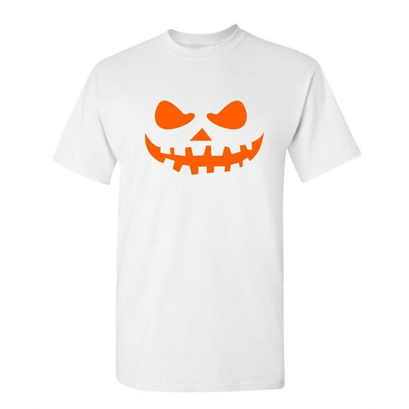 Teeth Pumpkin Sarcastic Humor Graphic Novelty Super Soft Ring Spun Funny T Shirt