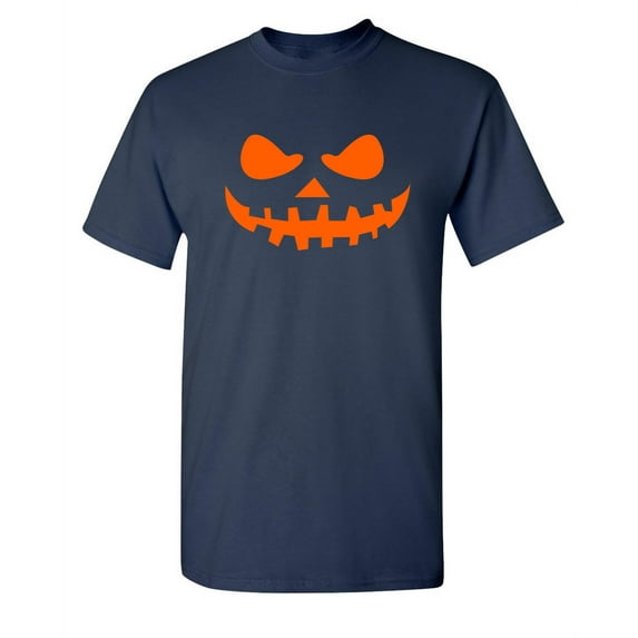 Teeth Pumpkin Sarcastic Humor Graphic Novelty Super Soft Ring Spun Funny T Shirt